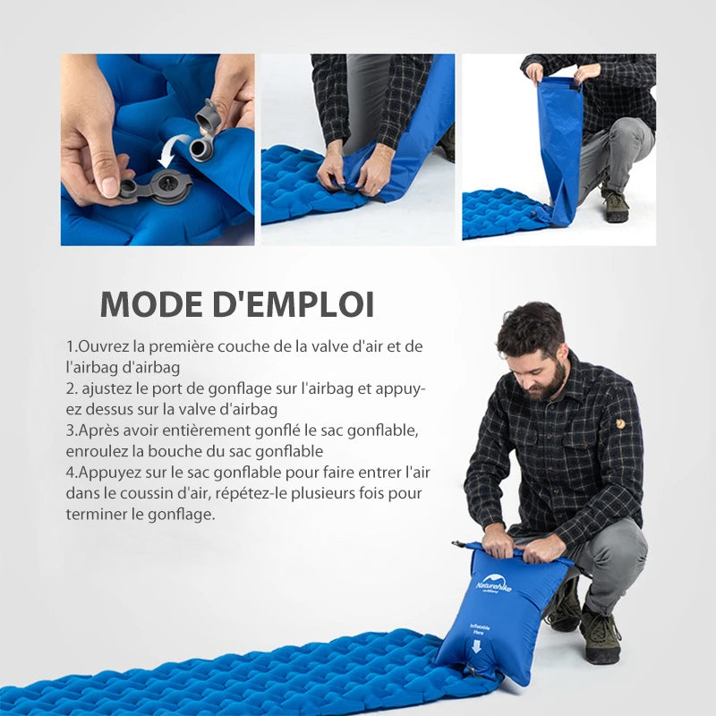 Campingmatte mit integrierter Luftmatratze | CampComfort