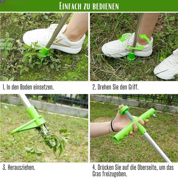 Unkrautstecher mit Fußpedal - Rückenfreundlich und Ergonomisch