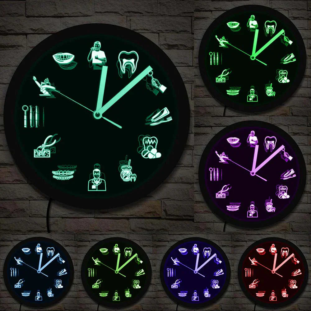 Mehrfarbiges LED-Zahnarztgerät im modernen Design
