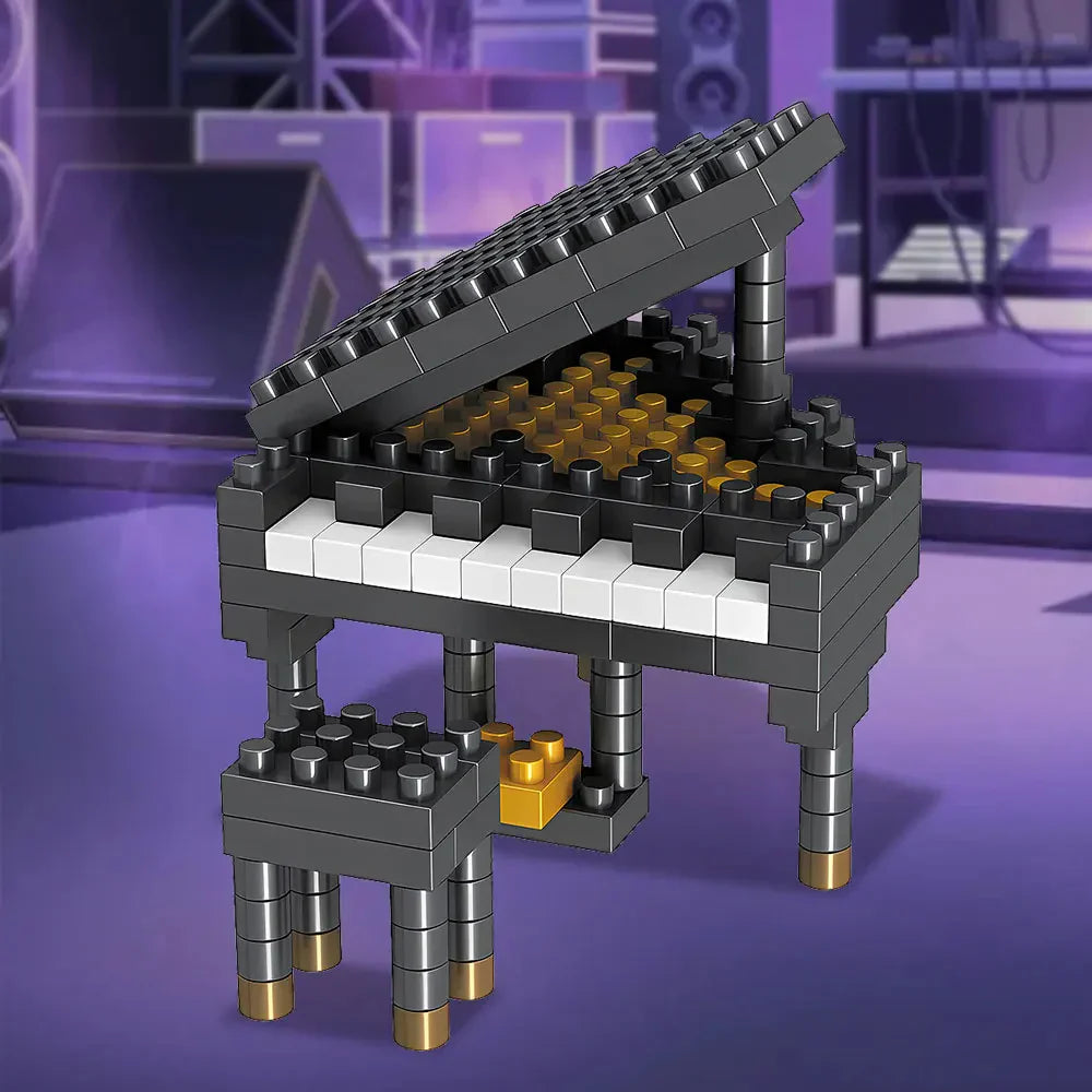 Bausatz für Miniatur-Musikinstrumente – Sammlung aus Bausteinen