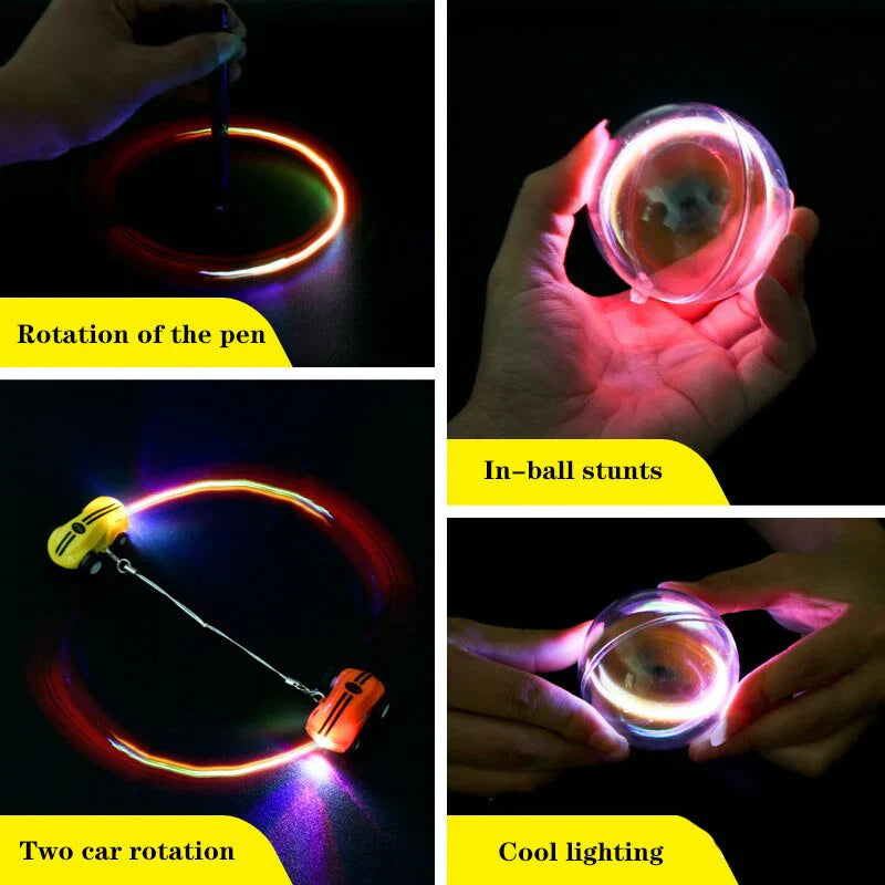 Magnetisches Spielzeugauto mit LED – Leuchtender Stunt-Spaß