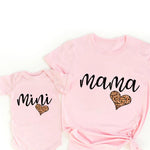 Passendes T-Shirt und Strampler im Regenbogen-Design für Mama und Tochter