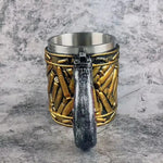 Edelstahl Bierkrug mit einzigartigem Design für stilvolle Anlässe