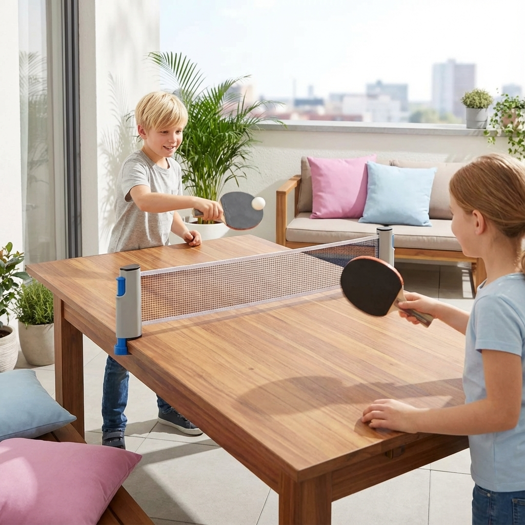 Individuell gestaltbares Tischtennis-Set – Für alle Tischgrößen geeignet!