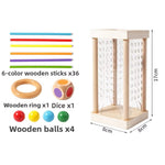 Holzball-Turmspiel – Konzentration und Geschicklichkeit fördern