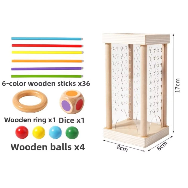 Holzball-Turmspiel – Konzentration und Geschicklichkeit fördern
