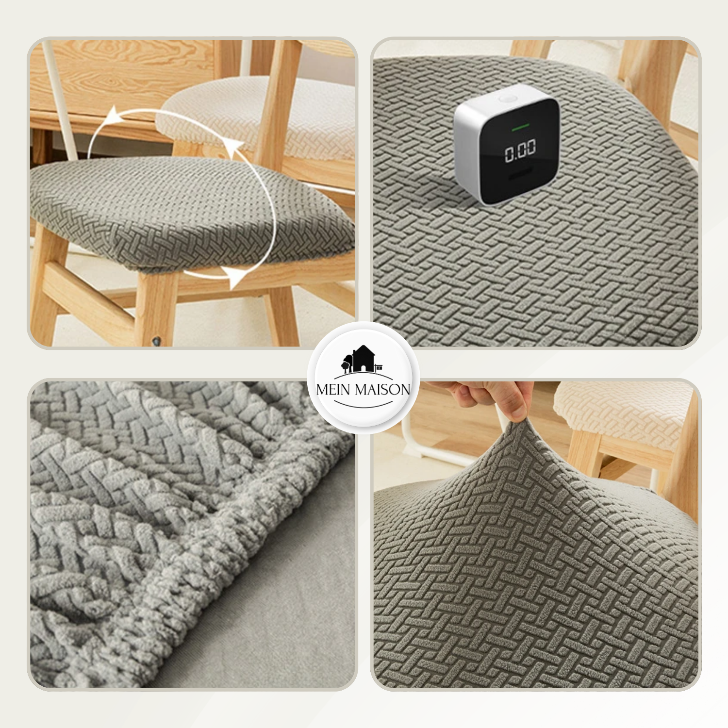 4-piece set | Elegant chair covers to protect and enhance your home