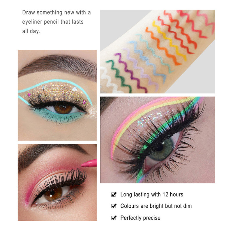 20er Set Farbige Eyeliner Stifte