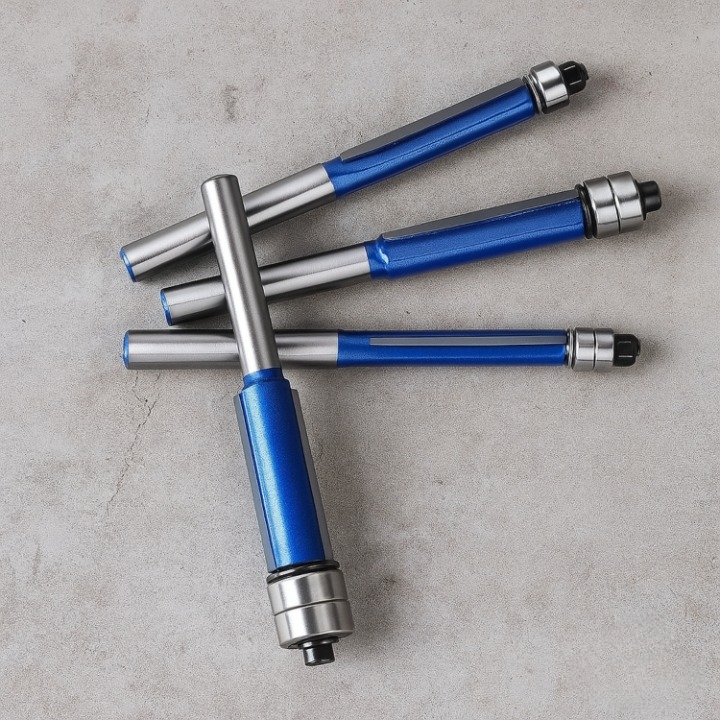 4-teiliges Entgratungset – Glatte Kanten für Metall und Holz