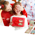Weihnachtsdekorations Aufkleber Rolle (200 Stück)
