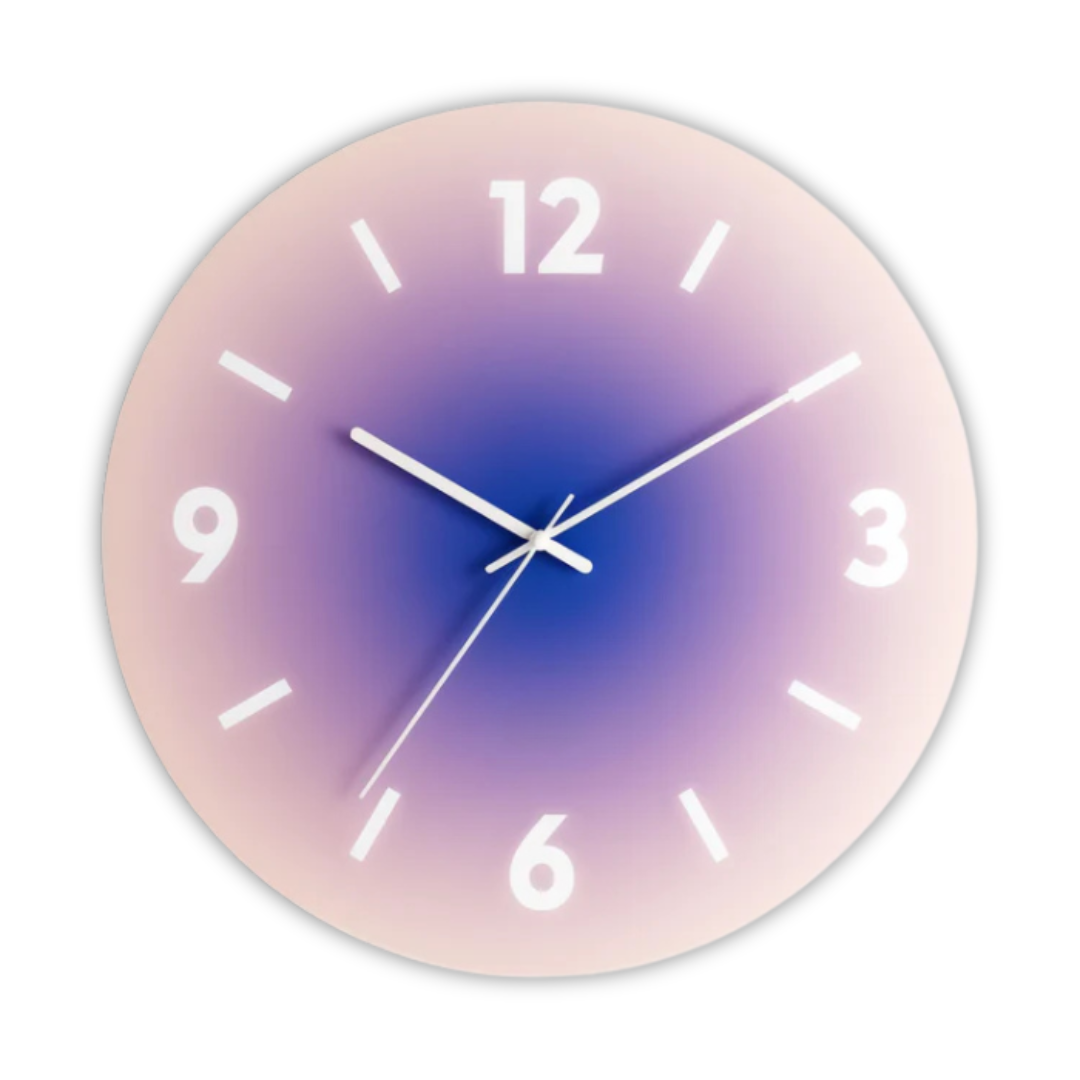 Stilvolle Wanduhr aus Glas – 30 cm Durchmesser