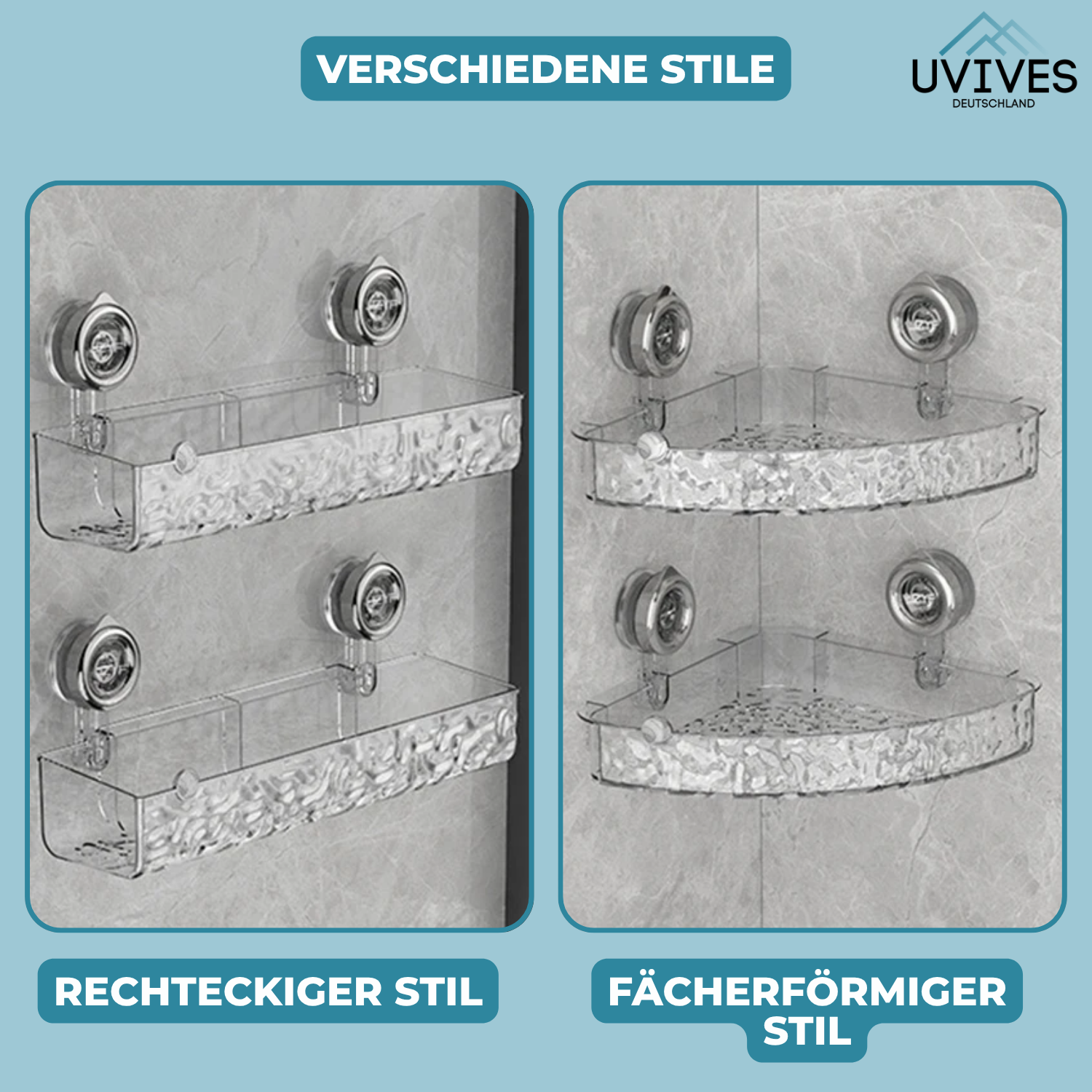 Corner Shelf with Suction Cup – Stylish Storage for Your Bathroom