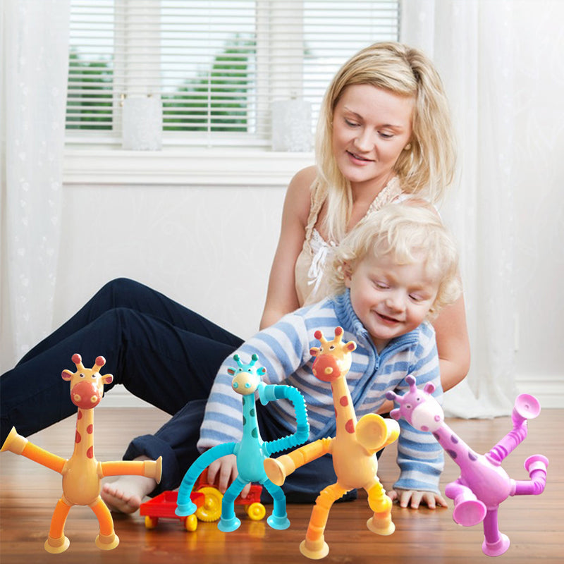 FlexiGiraffe | Das bunte Spielzeug mit Saugnapf für kreative Kinder
