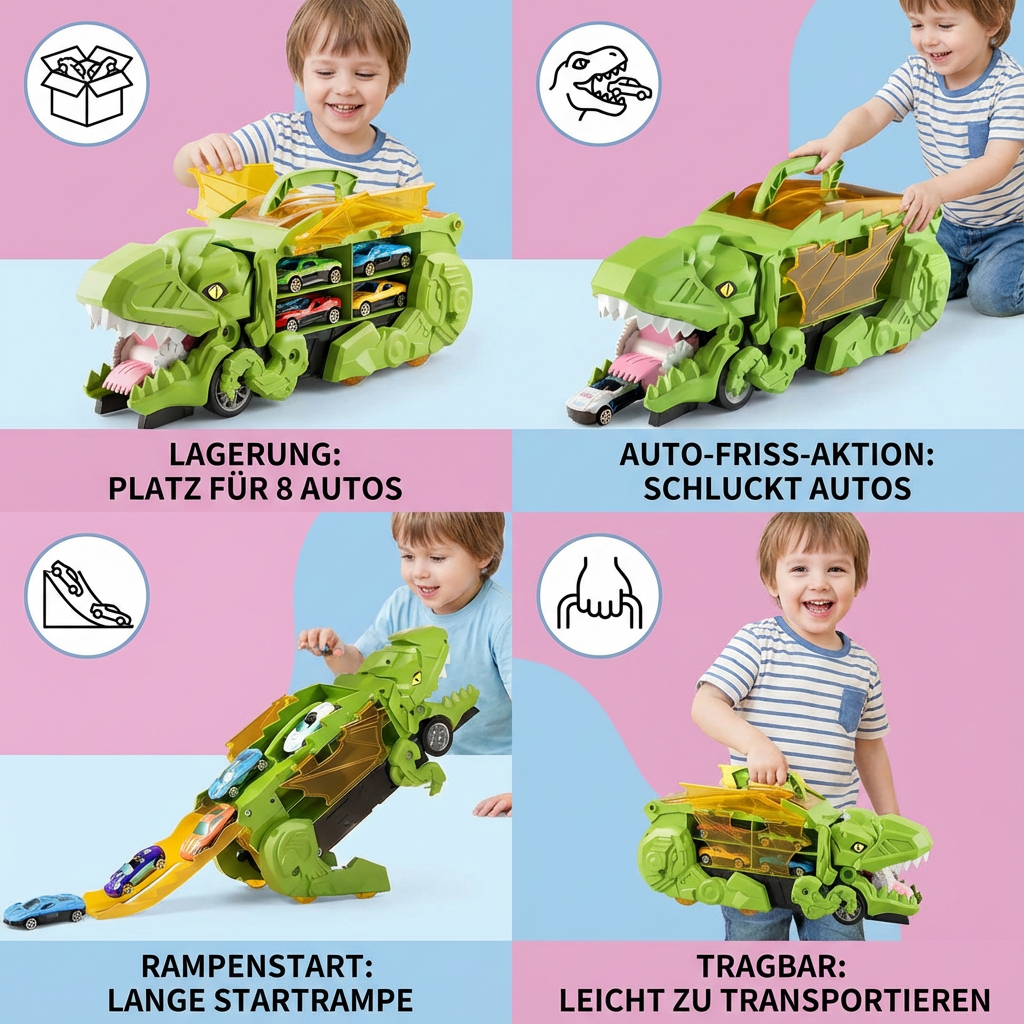 Spielzeugtruck für Dinosaurierautos