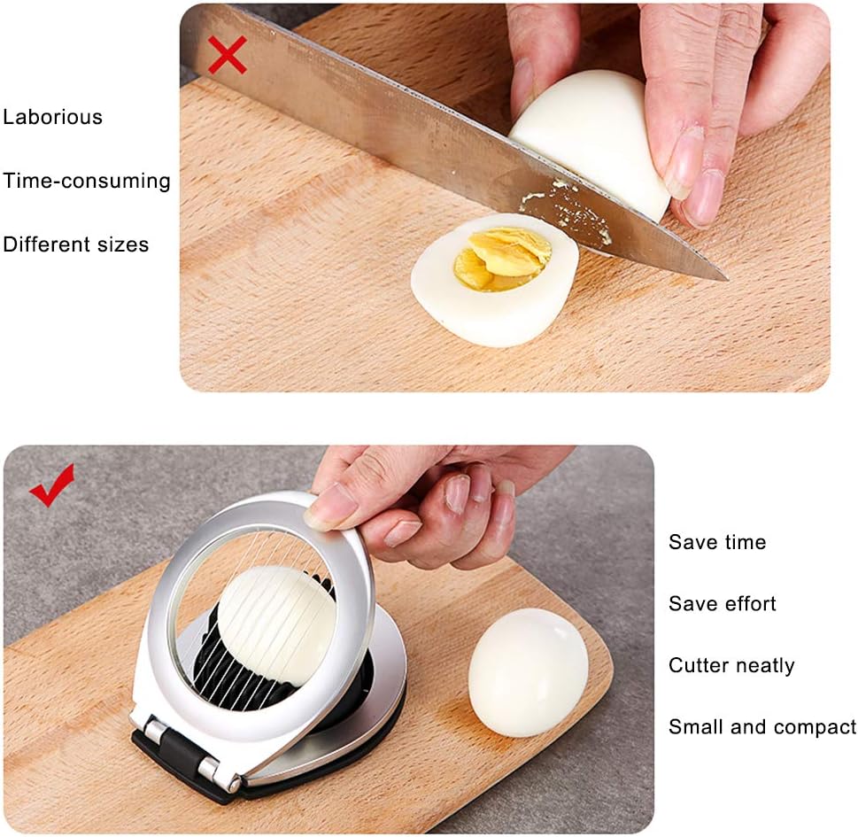 Eieraufschneider von ChefMaster – 3-in-1 für müheloses Schneiden!