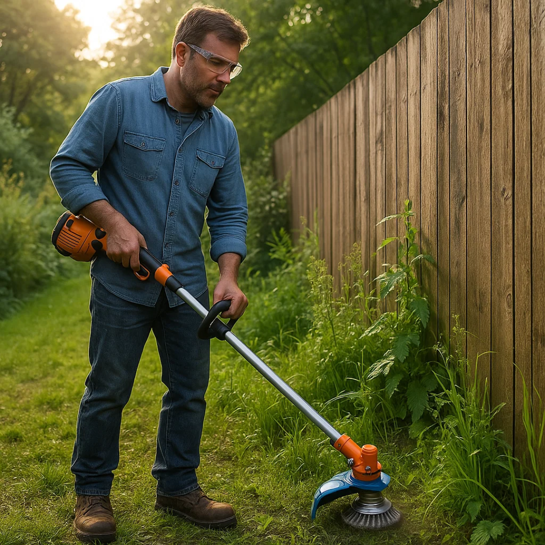 Turbo-Mähkopf für Gräser – Universelle 6-Klingen-Unkrautbürste für Trimmer