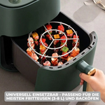 Grillaufsatz für Heißluftfritteusen mit Spießen