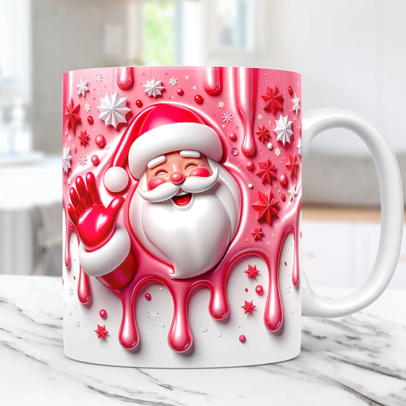 3D Luftige Weihnachtsbecherumhüllung