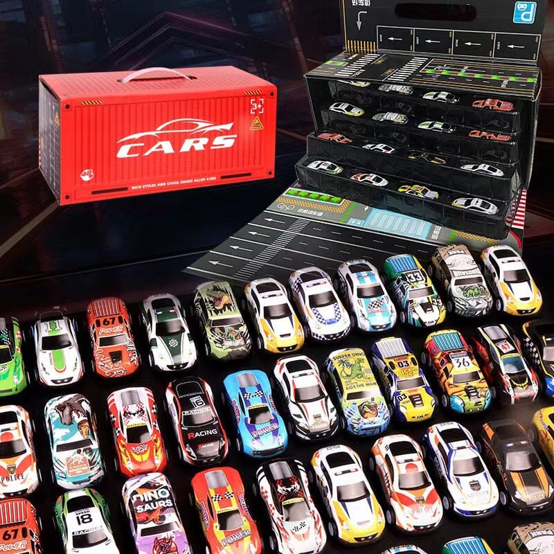 48 Spielzeugautos aus Legierung – Rennwagen Set