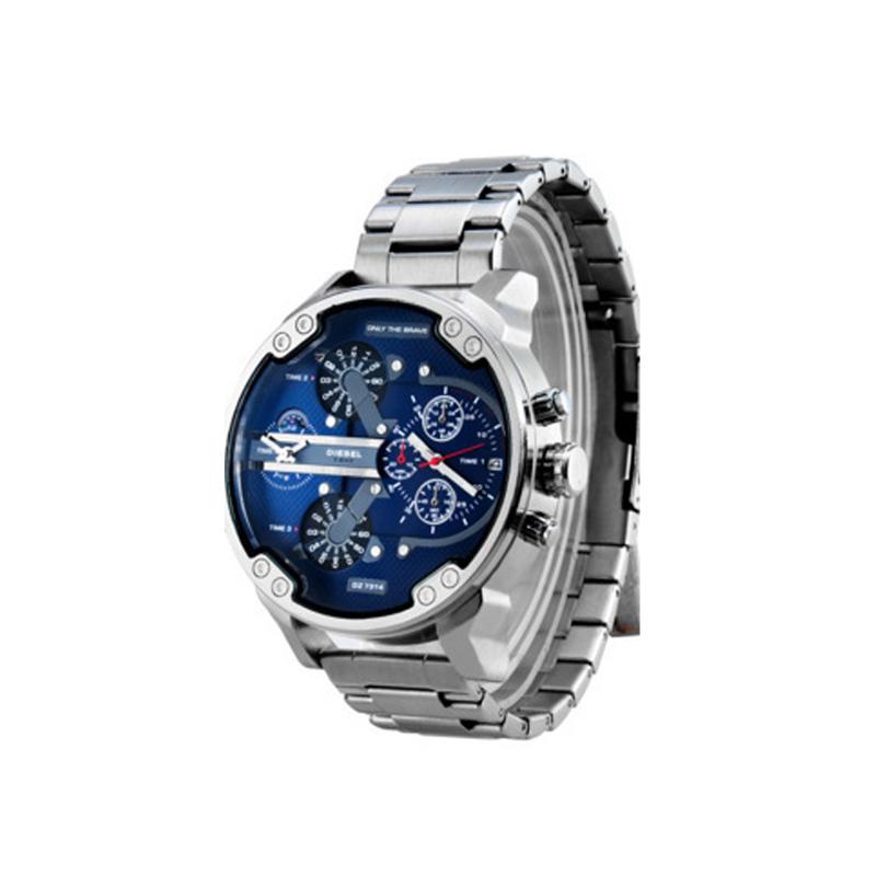 Elegante Quarzchronographuhr aus Edelstahl