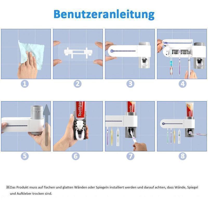 2-in-1 UV-Zahnbürstenhalter mit Desinfektionsfunktion