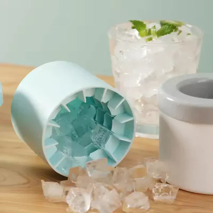 Praktische Silikon-Eiswürfelschale – Perfekte Eiswürfel im Handumdrehen