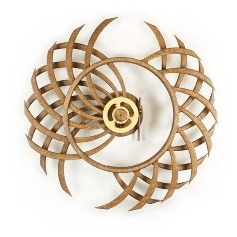Artisanale Kinetische Wandskulptur für Meditationsräume