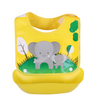 Wasserdichtes Baby-Lätzchen mit Auffangschale – Buntes Design für Essen