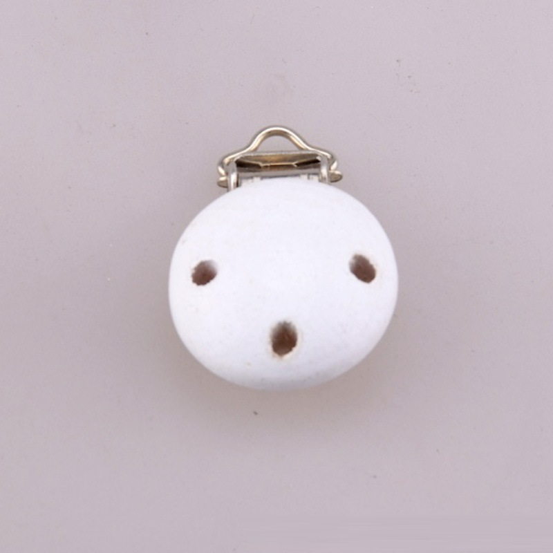 DIY Babyaccessoires Holzclip mit Metallverschluss für Babyausstattung