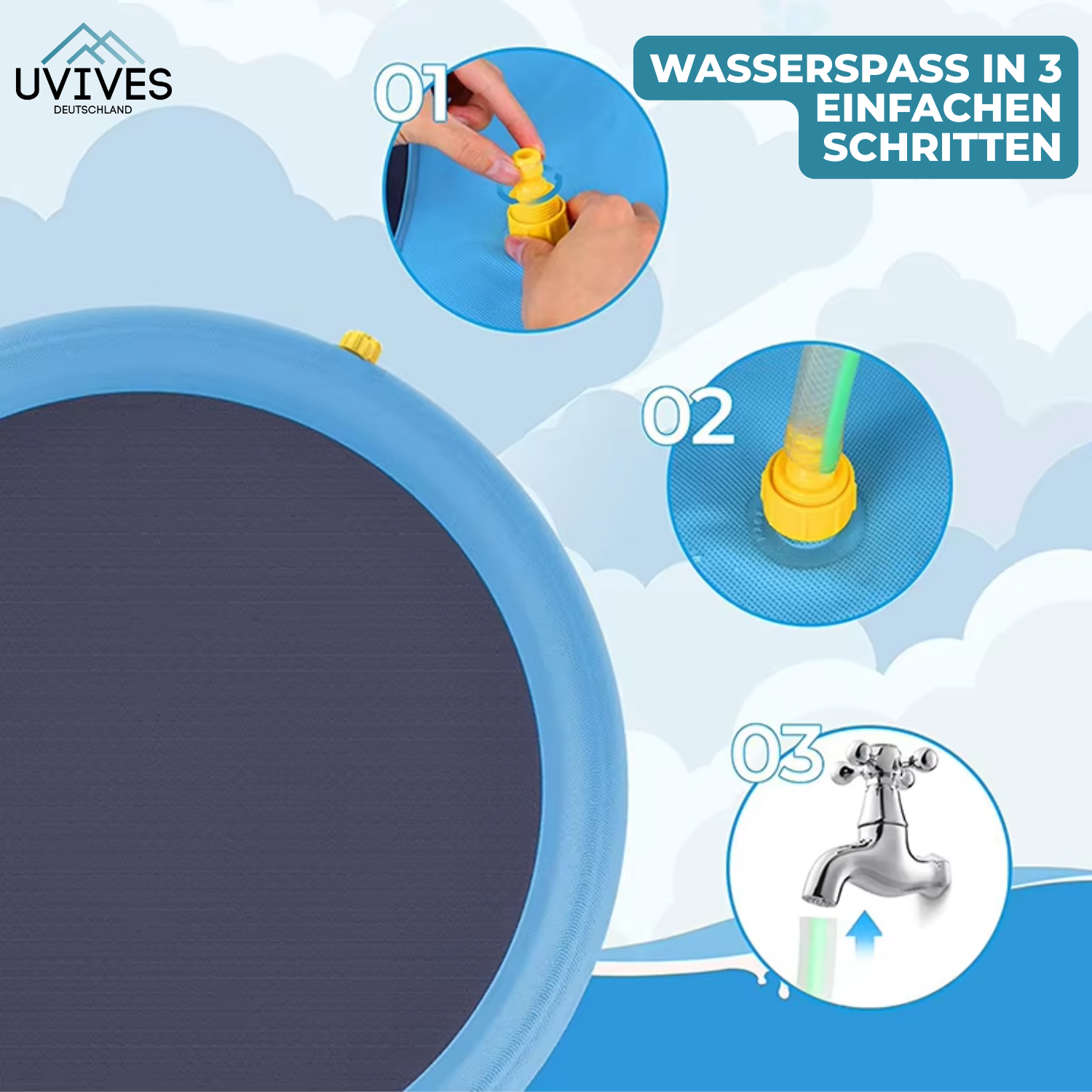 Splashy Water Fun – Play Mat for Dogs and Children