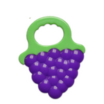 Buntes Silikon Beißring-Set für Babys – Frucht- und Tiermotive