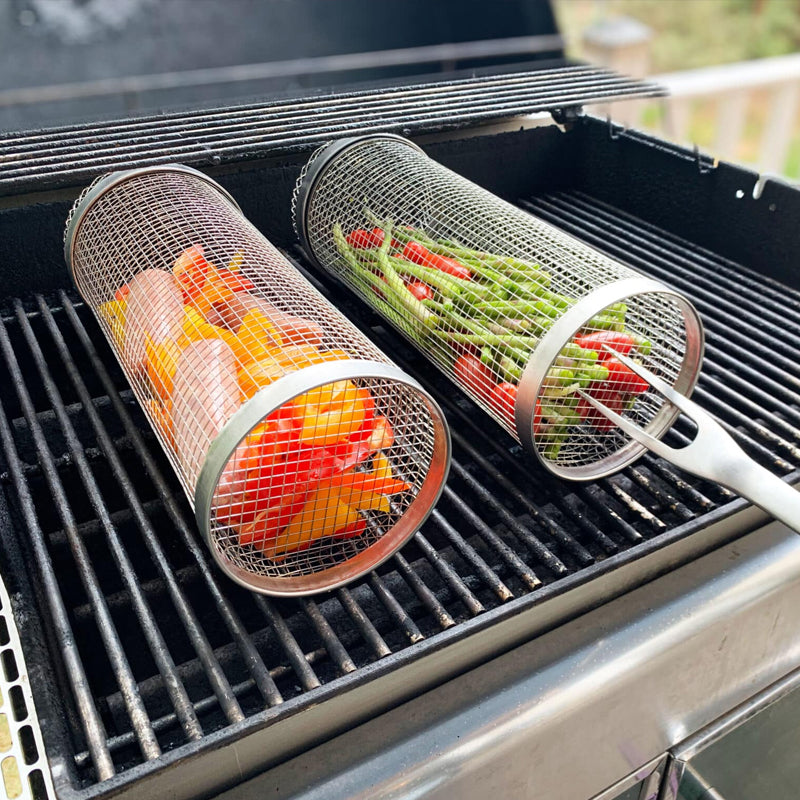 Vielseitiger Edelstahl Grillkorb für köstliches BBQ
