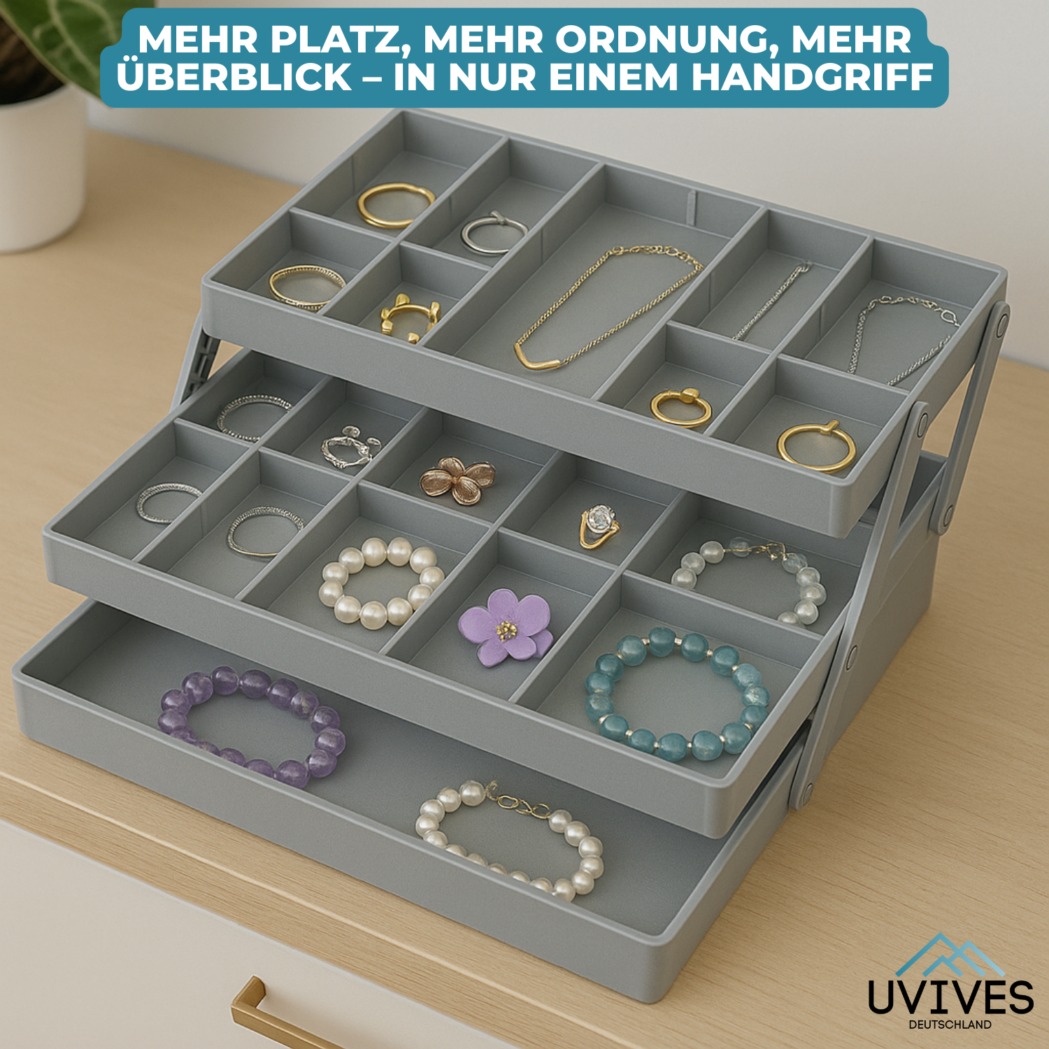 FlexiSort - Intelligent Drawer Organizer for Maximum Tidiness