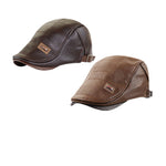 Luxurious Leather Plush Hat | Stylish Warmth for Winter