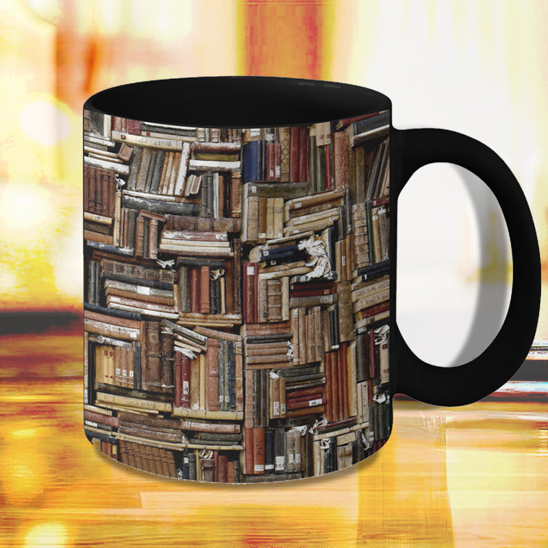 Bücherregal aus Keramik – Geschenk für Katzen- und Buchliebhaber