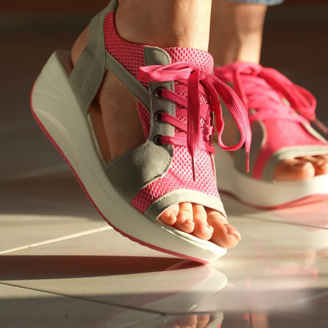 Luftige Damen-Sandalen mit Schnürung – Ideal für den Sommer