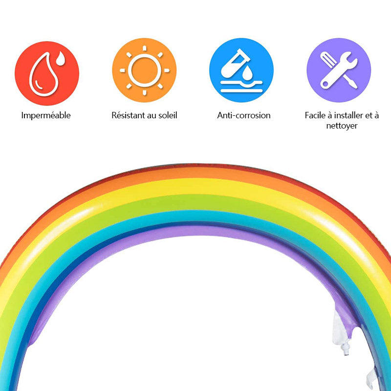 Aufblasbarer Regenbogen-Spritzbogen
