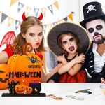 Hölzerner Adventskalender für Halloween