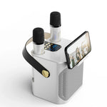 Kabelloser Karaoke Lautsprecher mit Doppel-Mikrofonsystem