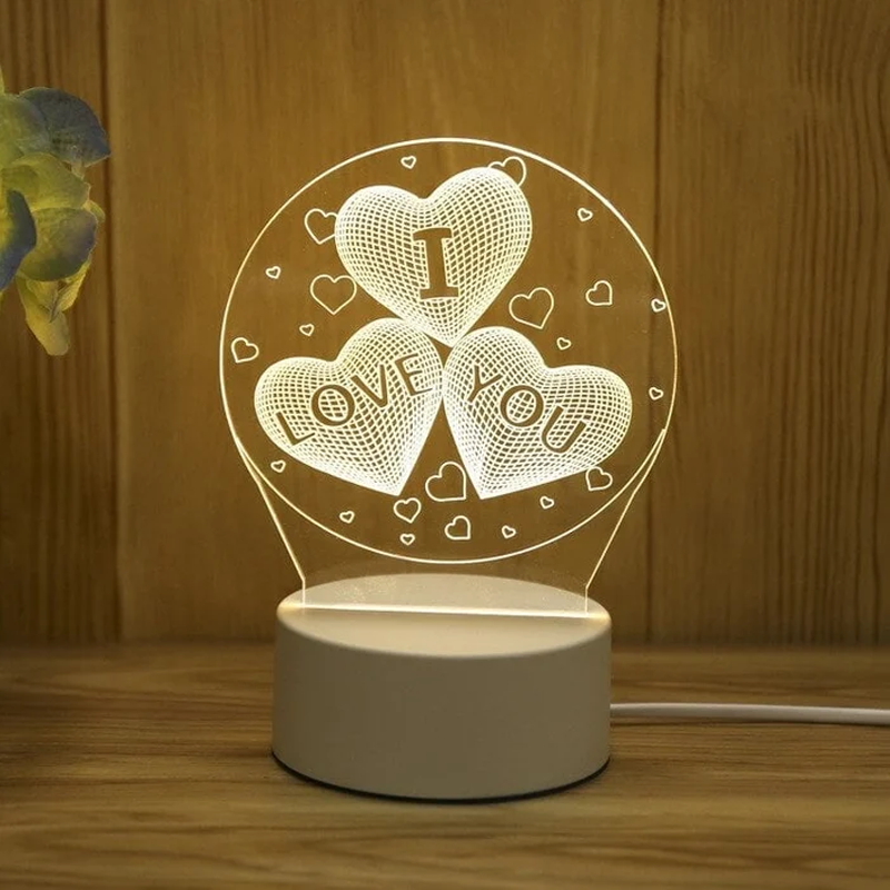 3D Nachtlicht mit USB-Anschluss