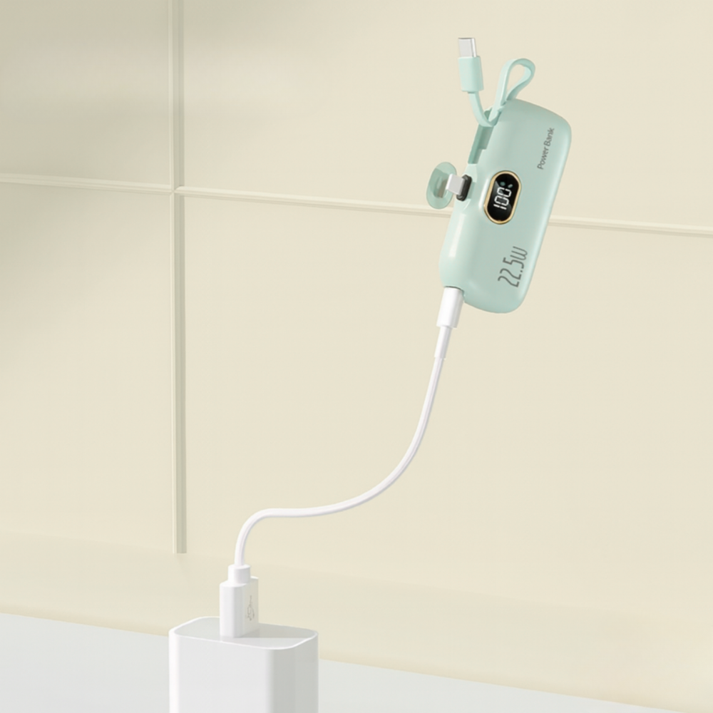 Practical 5000mAh Power Bank with 22.5W Fast Charging