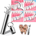 Hochwertiges Edelstahl-Zahnstocher-Set (7 Teile) | Dentisafe