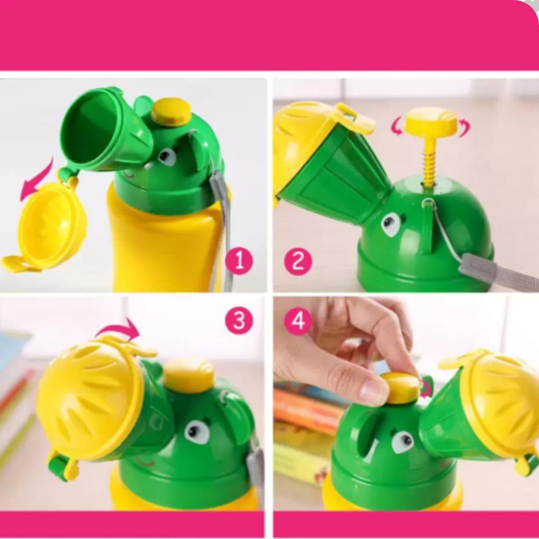 Kompaktes und auslaufsicheres Töpfchen für Kinder – Tragbares Design