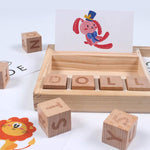Lernspielzeug mit Holzbuchstaben für Kinder
