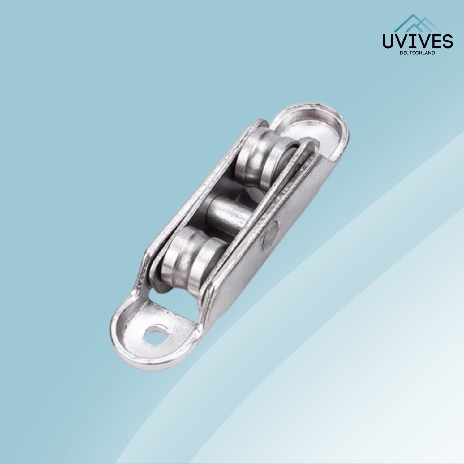 Quiet and smoothly gliding rollers for PVC windows