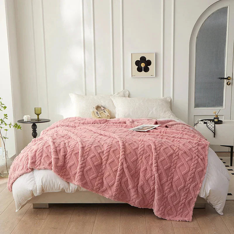 Wendbare Premium-Wolldecke für ultimativen Komfort und Stil