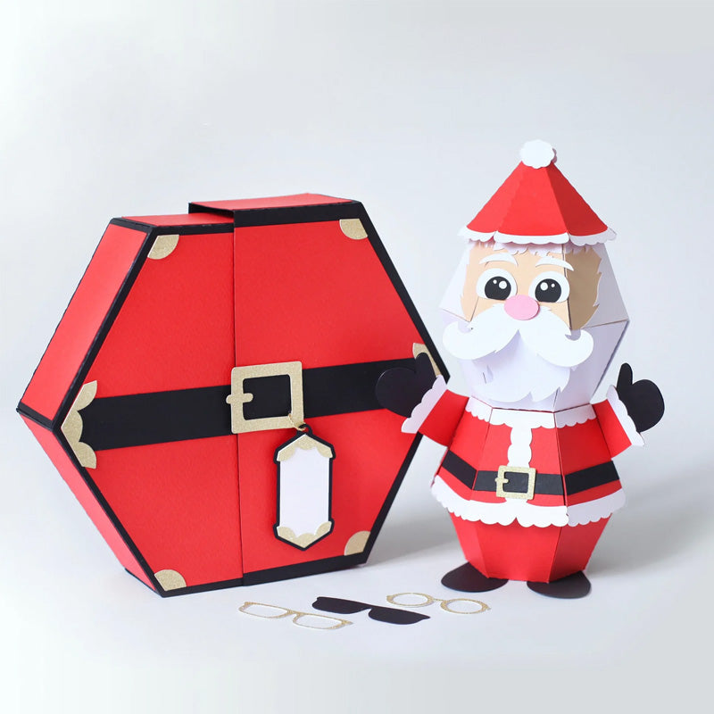 3D Pop-Up Karte - Santa Gag