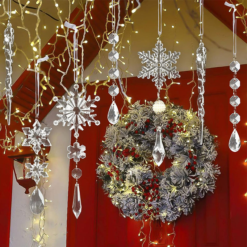 Kristall Weihnachtsdekoration in Schneeflockenform
