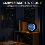 AstroGlobus LED Weltkugel – Schwebende Globenlampe mit magnetischer Aufhängung