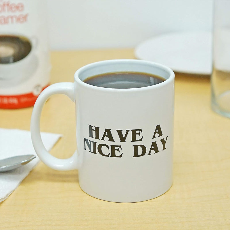 Kaffeebecher mit Mittelfinger – Lustiger Geschenkbecher "Schönen Tag